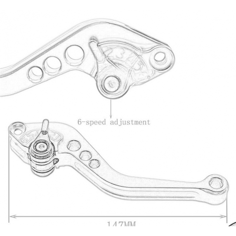 Motorcycle Short Brake Clutch  - Cnc Aluminum Adjustable Brake Clutch Levers 评论和价格
