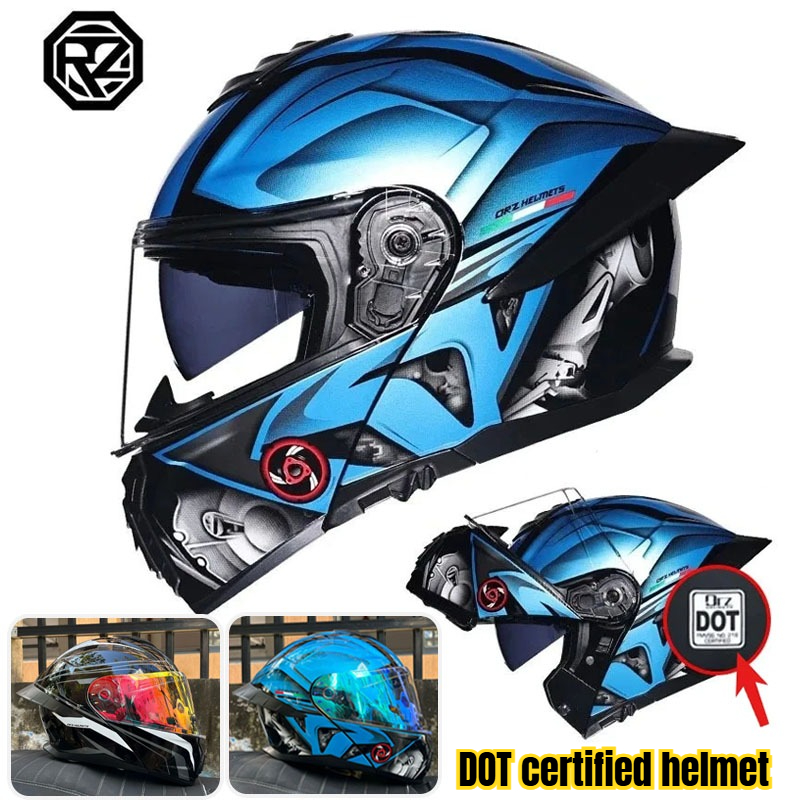 DOT Certified Helmet Motorcycl - Full Face Motorcycle Helmet With Bluetooth 评论和价格